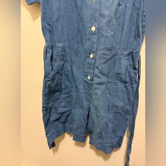 NYMANE WYLDER ROMPER INDIGO COTTON XS - Picture 2 of 8